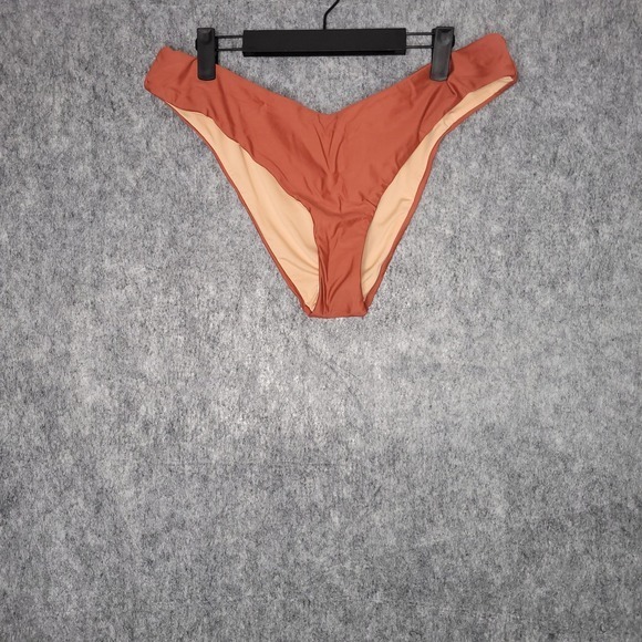 J. Crew Factory Other - New J.Crew Curved-Waist Cheeky Bikini Bottom Womens XL Brown Swim‎ BC125 Solid